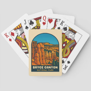 Vintage Travel Bryce Canyon National Park Retro Playing Cards