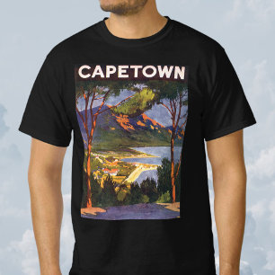 Vintage Travel, Cape Town, a City in South Africa T-Shirt