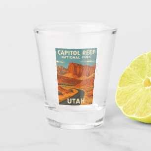 Vintage Travel Capitol Reef National Park Utah Shot Glass