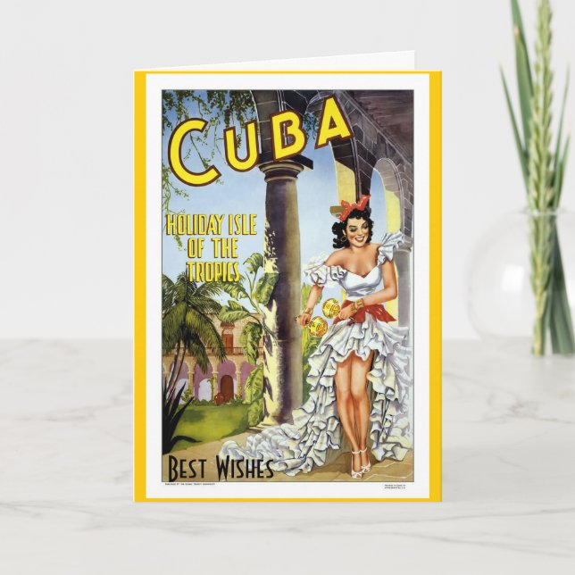 Vintage Travel Card Cuba (Front)