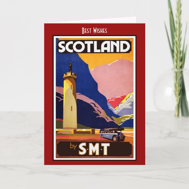 Vintage Travel Card Scotland by S.M.T (Front)