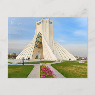 Vintage travel city Tehran, Iran retro vacation Postcard