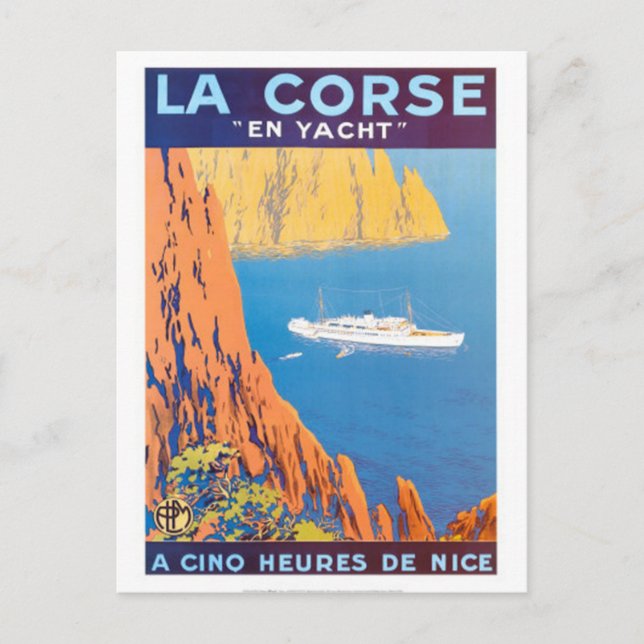 Vintage travel Corsica - Postcard (Front)