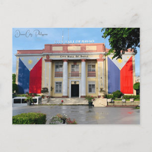 vintage travel Davao City Philippines vacation Postcard