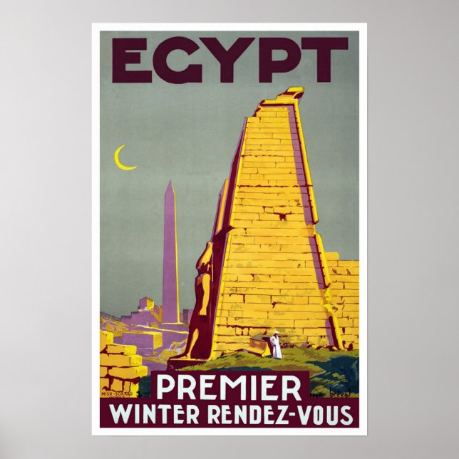 Vintage travel, Egypt Poster (Front)