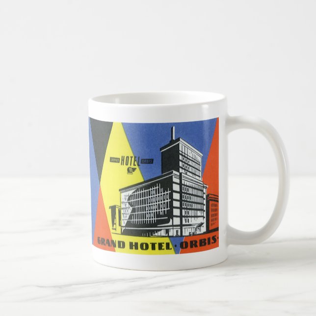 Vintage Travel Europe, Warsaw (Warszawa), Poland Coffee Mug (Right)