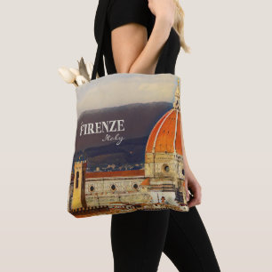 Vintage Travel Florence Firenze Italy Church Duomo Tote Bag