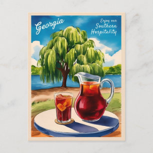 Vintage Travel Georgia Southern Retro Scenic Postcard