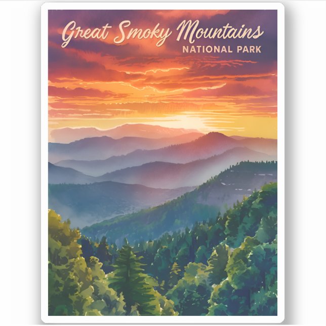 Vintage Travel Great Smoky Mountains National Park (Front)