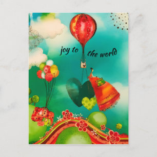 Vintage Travel Holiday Adventure Watercolor Postcard