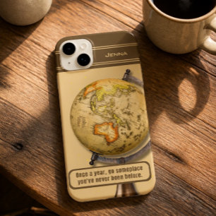 Vintage Travel Inspirational & Personalized Case-Mate iPhone 14 Plus Case