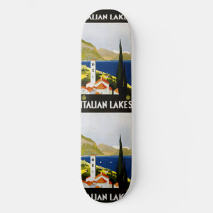 Vintage Travel Italian Lakes Italy skateboards