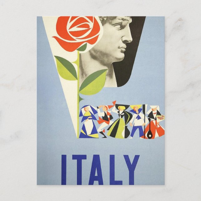 Vintage Travel - Italy Postcard (Front)