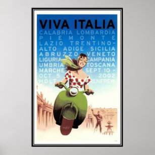 Vintage travel Italy - Poster