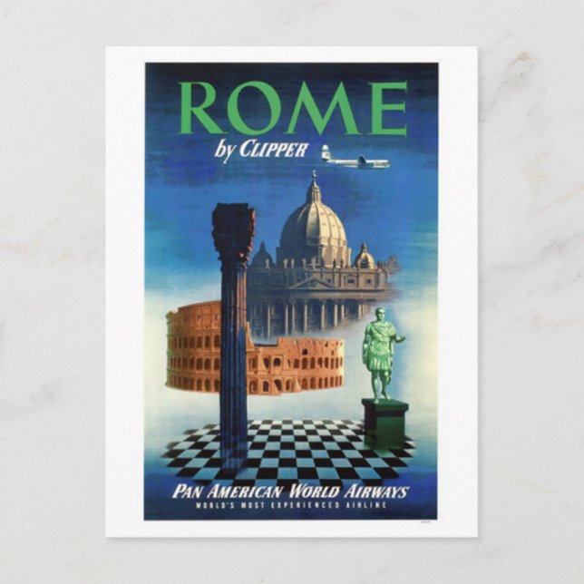 Vintage travel Italy, Rome - Postcard (Front)