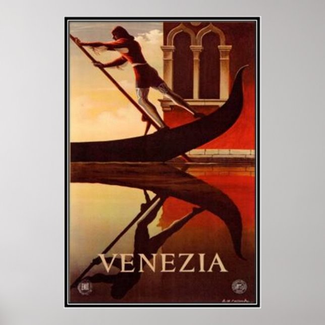 Vintage travel Italy, Venice - Poster (Front)