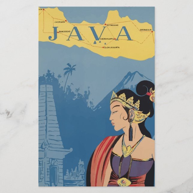 Vintage Travel Java Indonesia (Front)