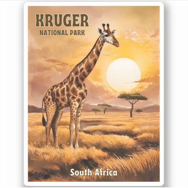 Vintage Travel Kruger National Park South Africa (Front)