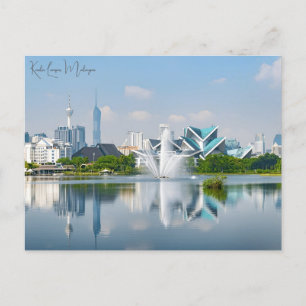 vintage travel Kuala Lumpur Malaysia Skyscraper   Postcard