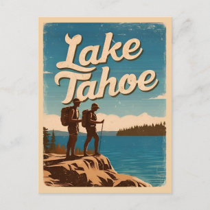 Vintage Travel Lake Tahoe California Retro Scenic Postcard