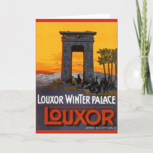 Vintage Travel, Louxor Winter Palace, Egypt Africa Card