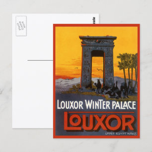 Vintage Travel, Louxor Winter Palace, Egypt Africa Postcard