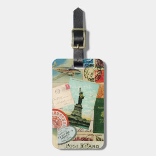 Vintage Travel...luggage tag