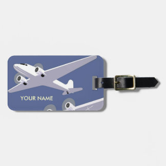 Vintage Travel Luggage Tag Slate