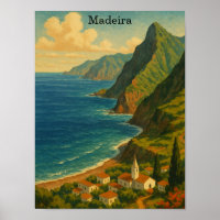 Vintage Travel Madeira Atlantic Island