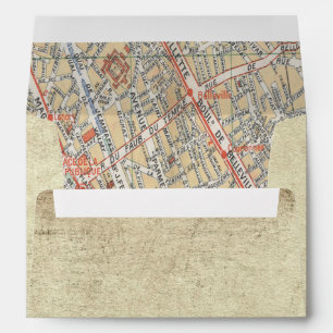 Vintage Travel Map Envelopes