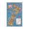 Vintage Travel Map of New Zealand