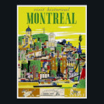 Vintage Travel - Montreal - Quebec - Canada Poster<br><div class="desc">Vintage Travel - Montreal - Quebec - Canada A vintage advertising poster of Montreal, Quebec Canada, A beautiful poster of the Iconic city, famous for its classical French architecture, modern fashion and Summer Festival. Travelling to Montreal may not be possible, why not have Montreal travel to you. Enjoy the classic...</div>
