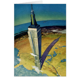 Vintage Travel New York City Empire State Building