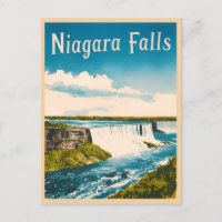 Vintage Travel Niagara Falls Retro Scenic