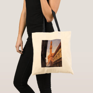 Vintage Travel, Palazzo Vecchio, Florence, Italy Tote Bag