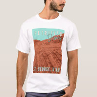 Vintage Travel Petrified Dunes Utah rock formation