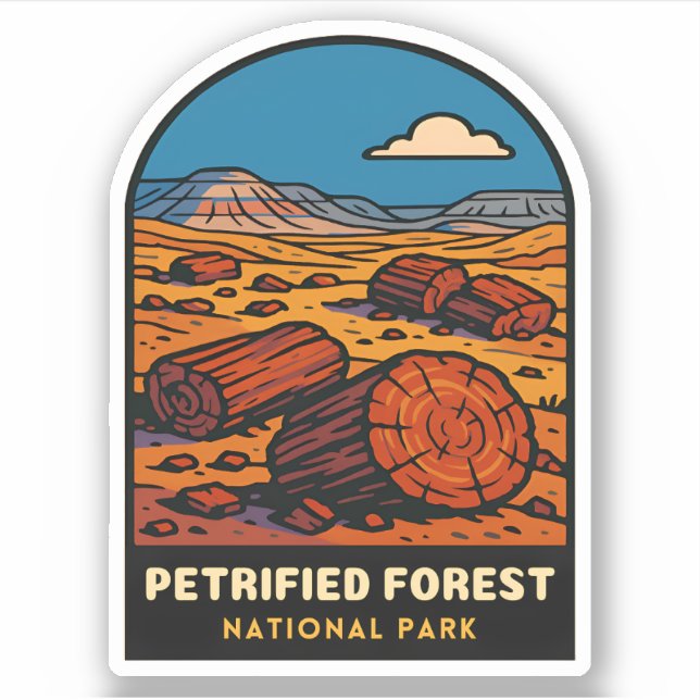 Vintage Travel Petrified Forest National Park (Front)