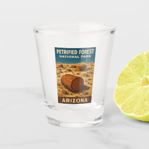 Vintage Travel Petrified Forest National Park Shot Glass