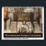 Vintage Travel Photo Religious Christian           Calendar<br><div class="desc">Vintage full-color photographs of holy sites in the Holy Land that were captured by travelers to the region in the 19th Century. Each calendar page features a site sacred to Christians and part of the journey in the Holy Land.</div>