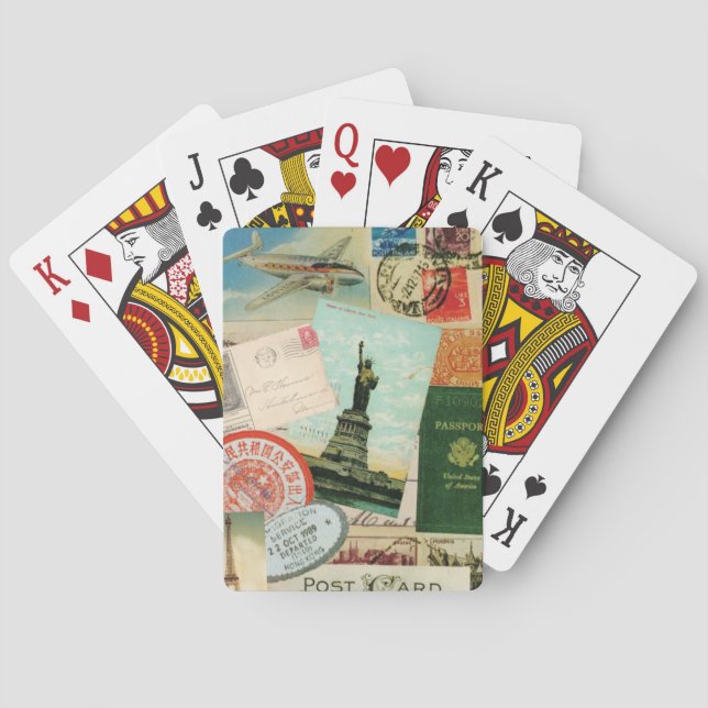 Vintage Travel...playing cards (Back)