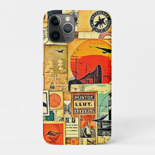 Vintage Travel Postcard Art iPhone 11 Pro Case
