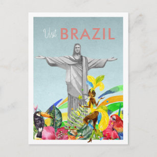 Vintage Travel Postcard   Brazil