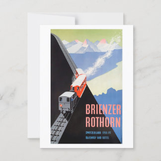 Vintage Travel Postcard Brienzer Rothorn