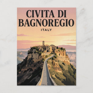 Vintage Travel Postcard Civita di Bagnoregio