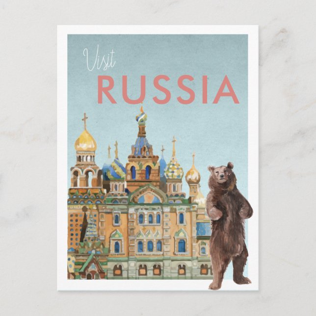 Vintage Travel Postcard | Russia (Front)