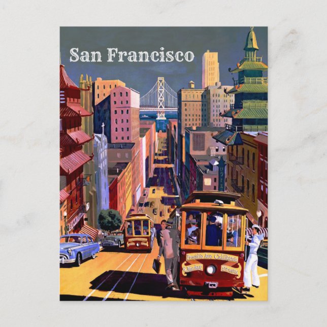 Vintage travel postcard - San Francisco California (Front)