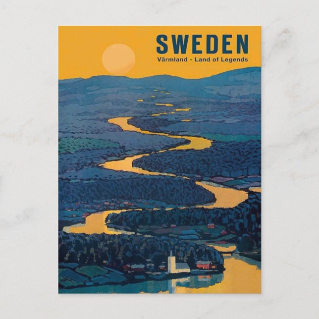 Vintage Travel Postcard - SWEDEN (Front)