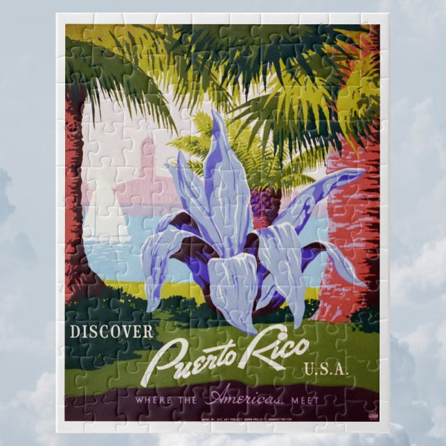 Vintage Travel Poster Art, Discover Puerto Rico! Jigsaw Puzzle (Creator Uploaded)