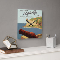 Vintage Travel Poster Art, Discover Puerto Rico!