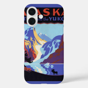 Vintage Travel Poster, Atlin and the Yukon, Alaska iPhone 16 Case